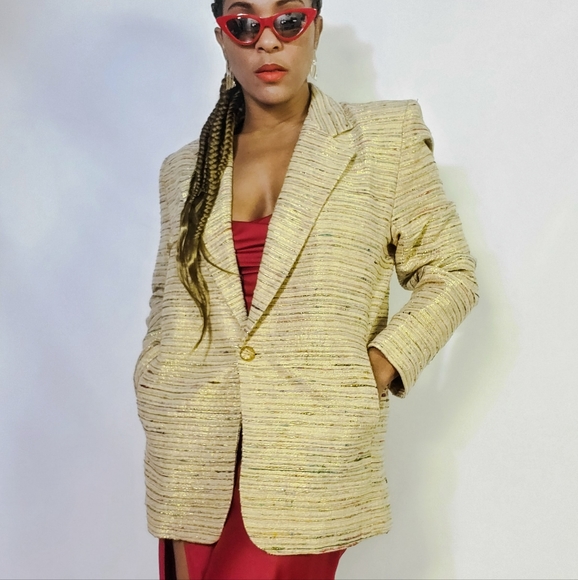 Metallic Tweed Blazer - Picture 4 of 9